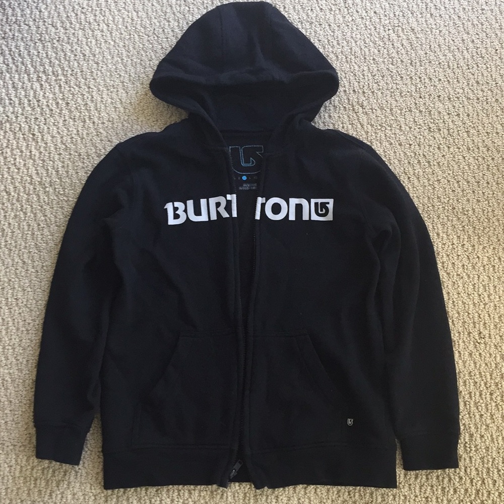 Burton Black Fleece Jacket Youth M